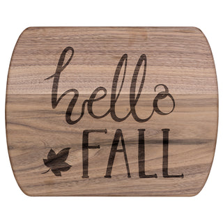 Hello Fall Leaf Charcuterie Board