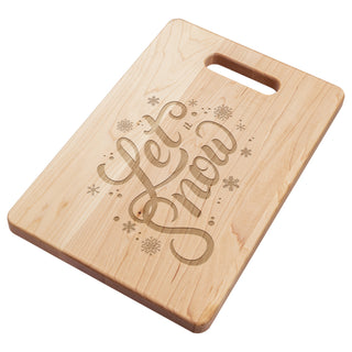 Let It Snow Charcuterie Cutting Board