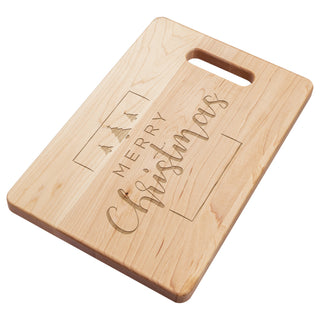 Merry Christmas Trees Charcuterie Cutting Board